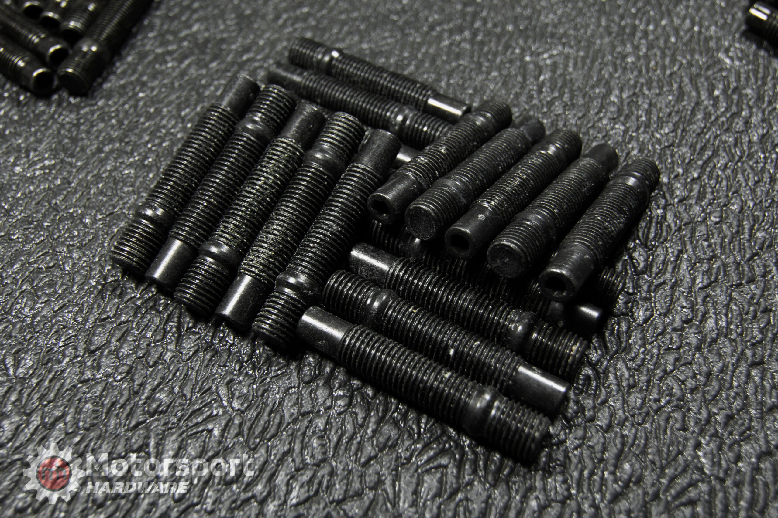 Motorsport Hardware 68mm Black Race Stud Kit 12 x 1.5