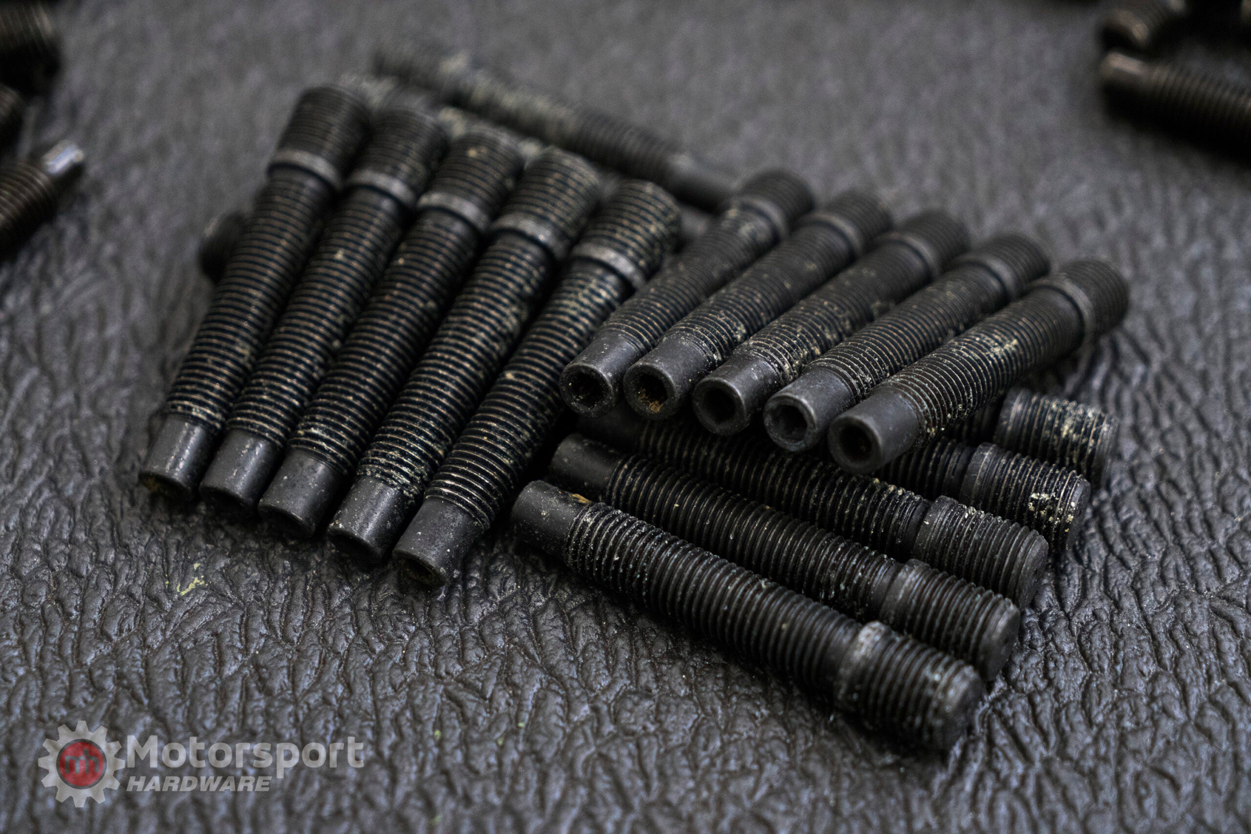 Motorsport Hardware 78mm 14 x 1.5 to 12 x 1.5 Black Bullet Nose Stud Conversion Kit