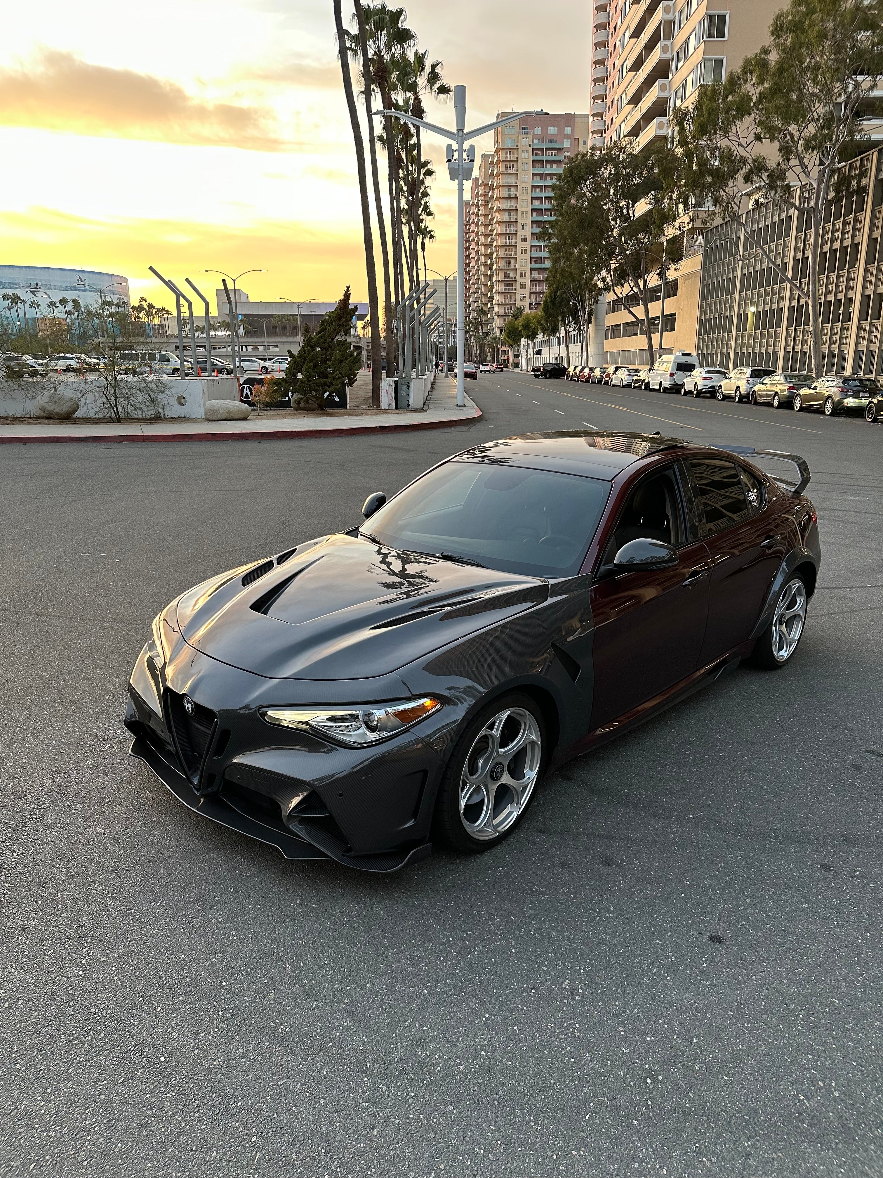 Alfa Romeo Giulia GTAm Style Front Bumper (Full Carbon / Half Carbon)