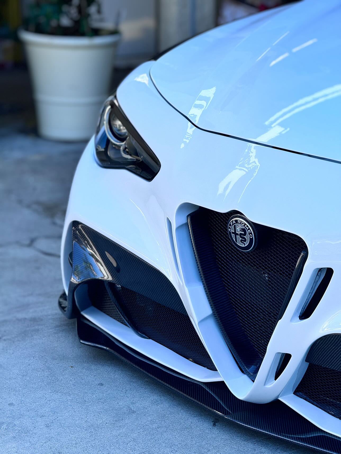 Alfa Romeo Giulia Carbon Fiber V-Grill