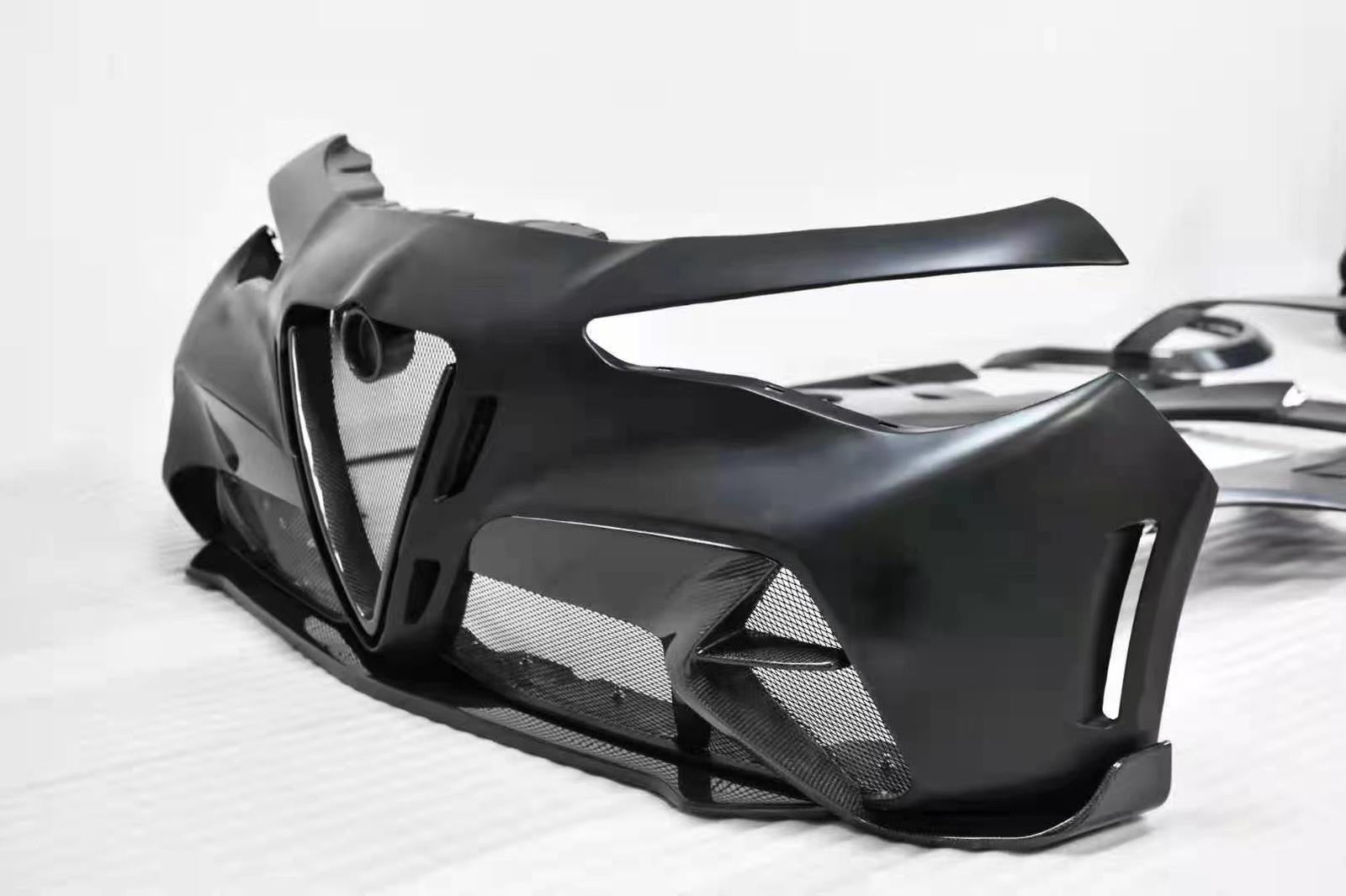 Alfa Romeo Giulia GTAm Style Front Bumper (Full Carbon / Half Carbon)