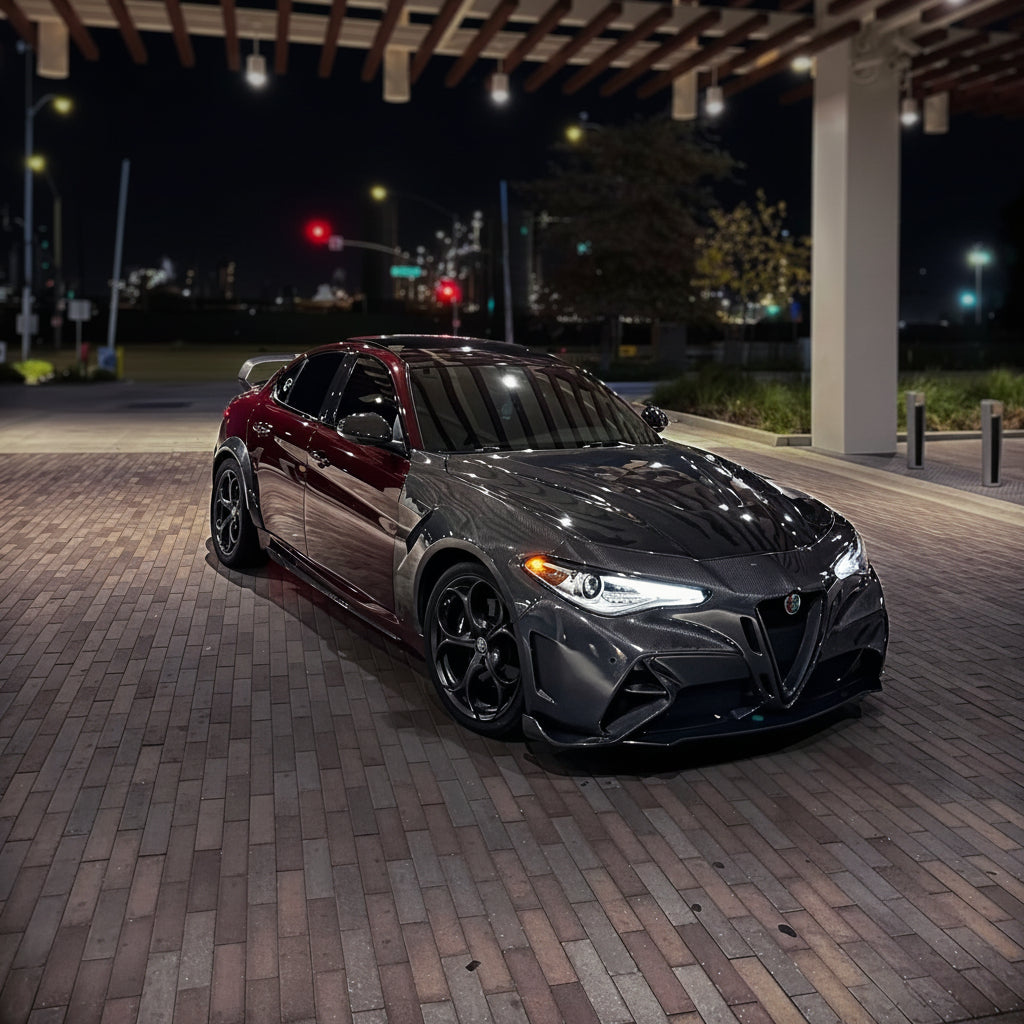 Alfa Romeo Giulia GTAm Carbon Fiber Full Bodykit Conversion
