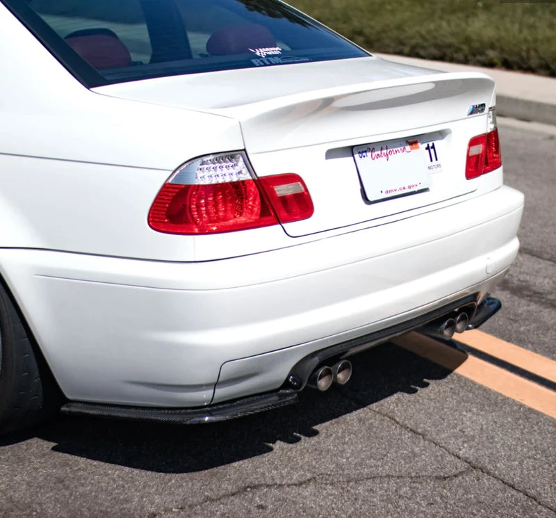 BMW MX Style Carbon Fiber Rear Bumper Extensions - E46 M3
