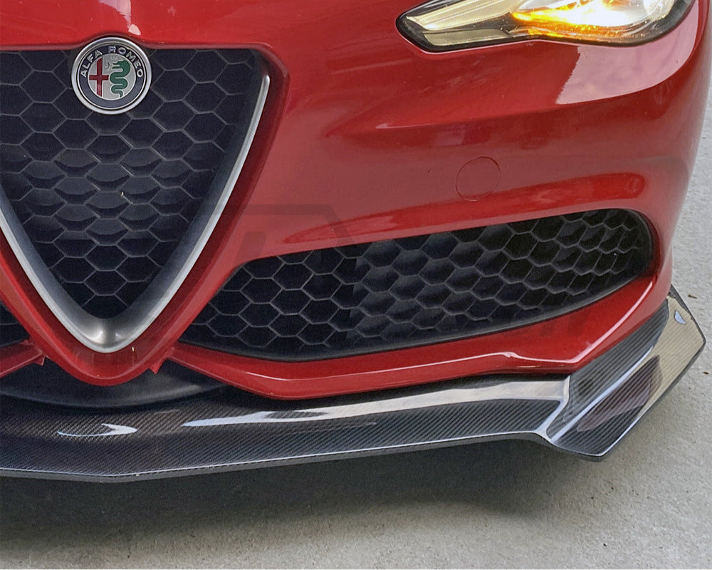 Alfa Romeo Giulia V2 Sport Model Carbon Fiber Front Lip