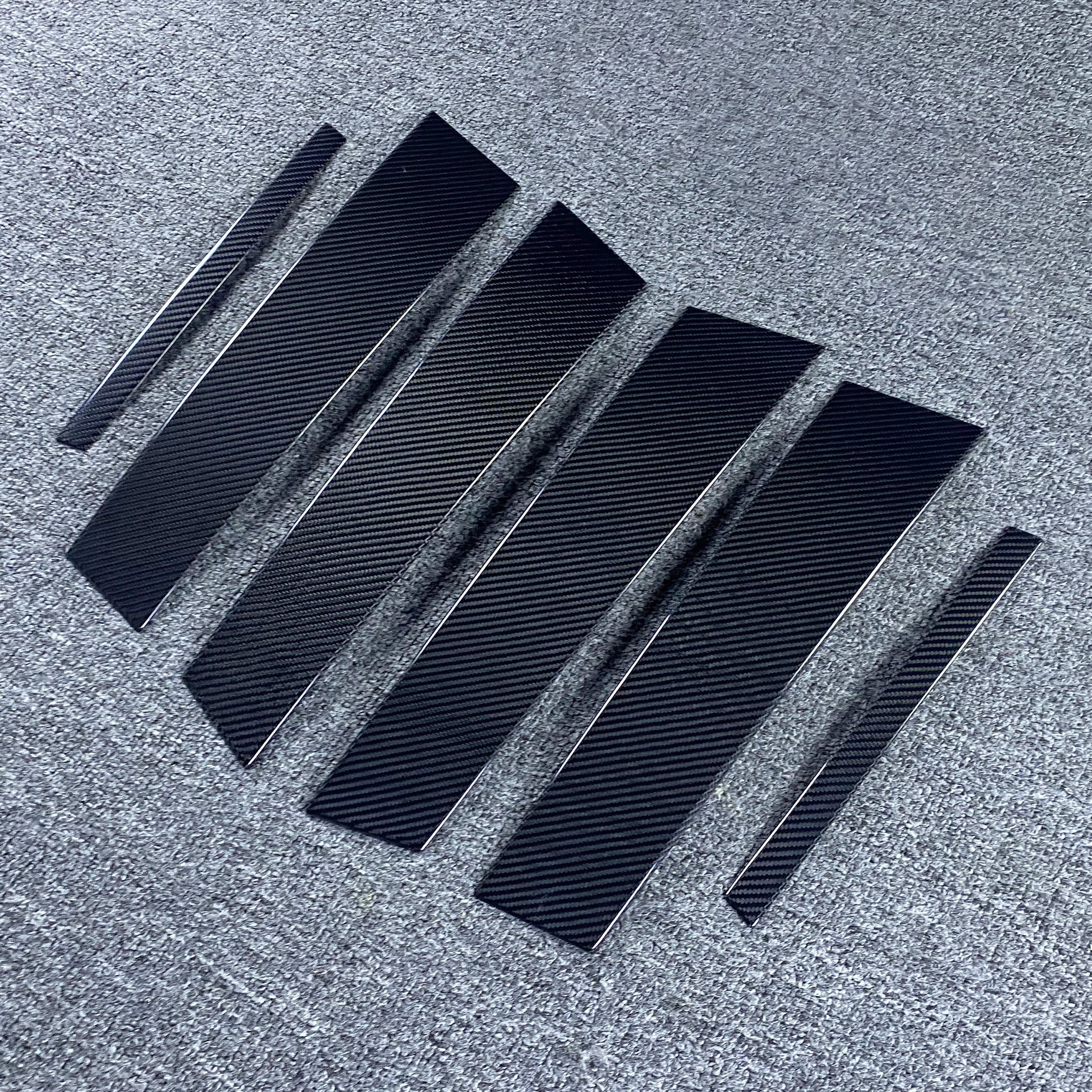 Alfa Romeo Giulia Carbon Fiber Pillar Set 6pcs