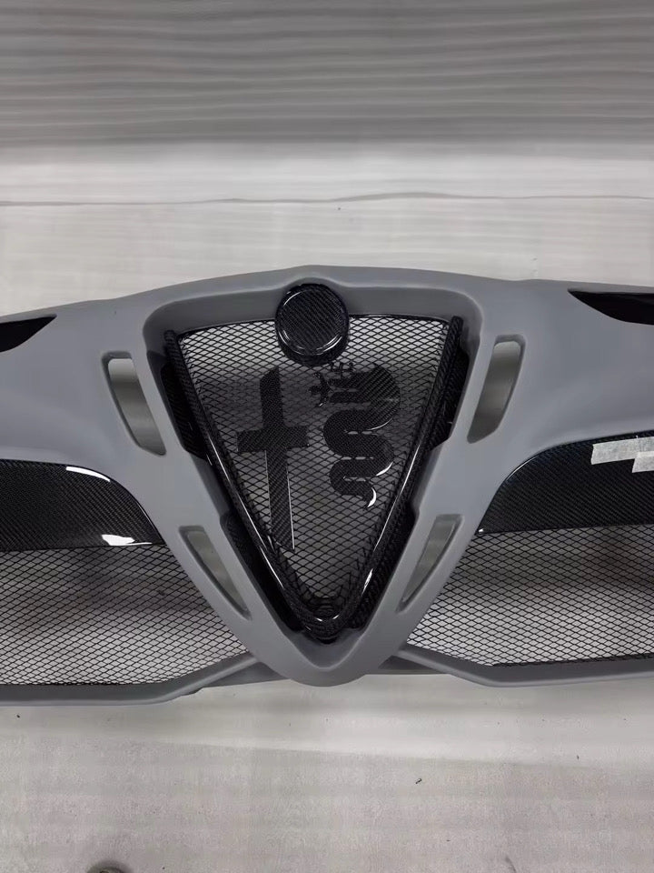 Alfa Romeo Giulia GTAm Style Front Bumper (Full Carbon / Half Carbon)