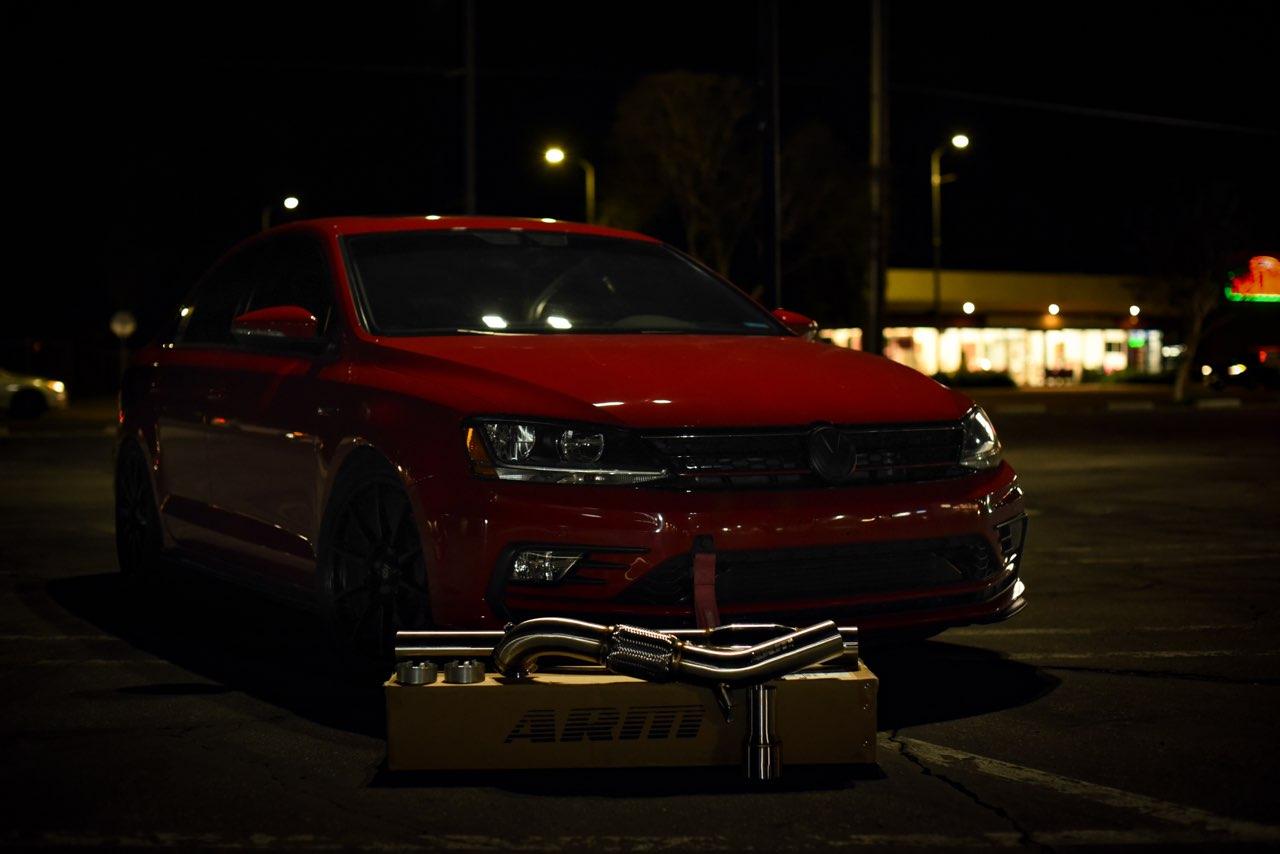 ARM MK6/6.5 JETTA GLI 3" CATTED DOWNPIPE - V-BAND