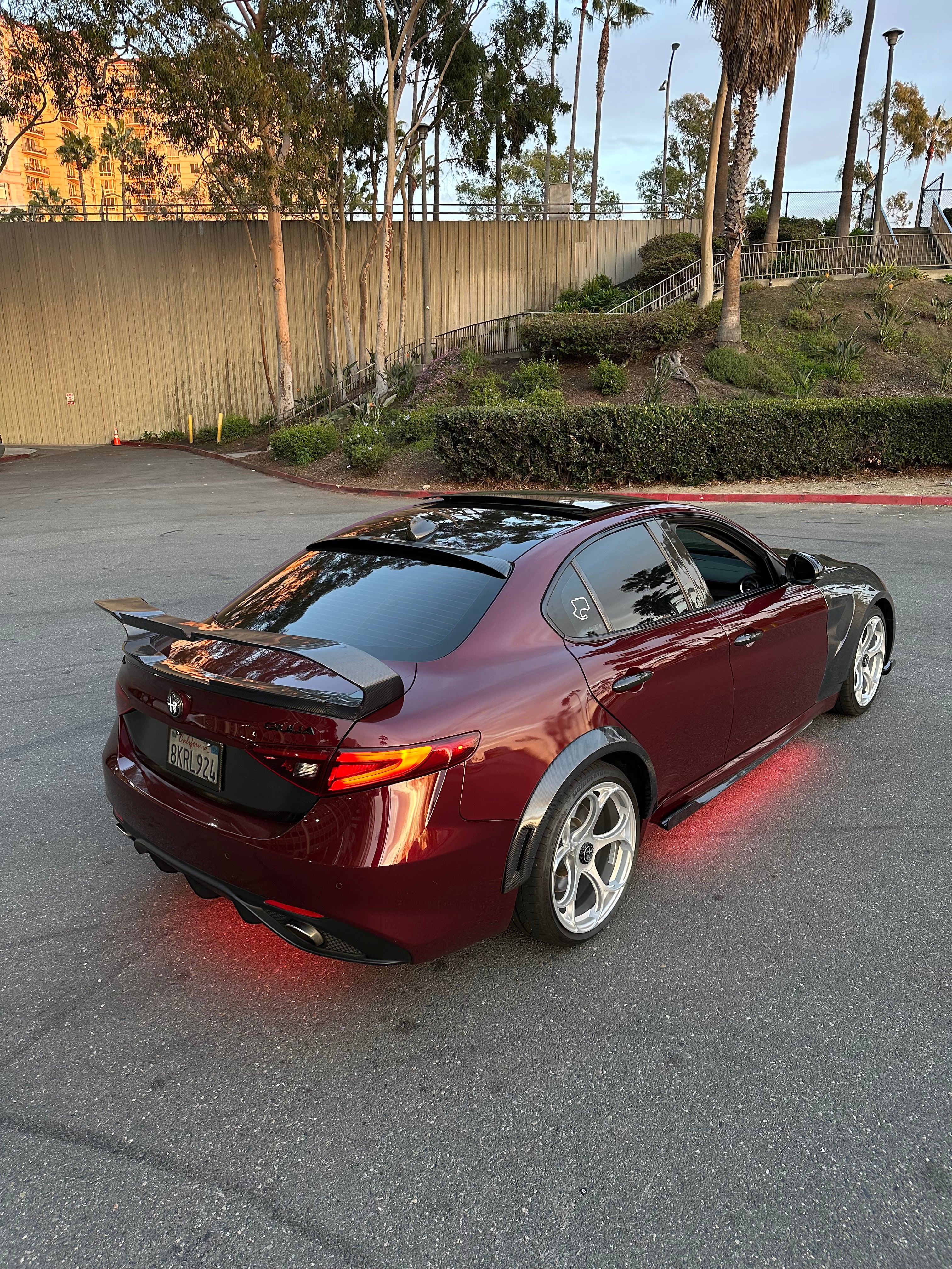 Alfa Romeo Giulia Carbon Fiber GTAm Style Wing