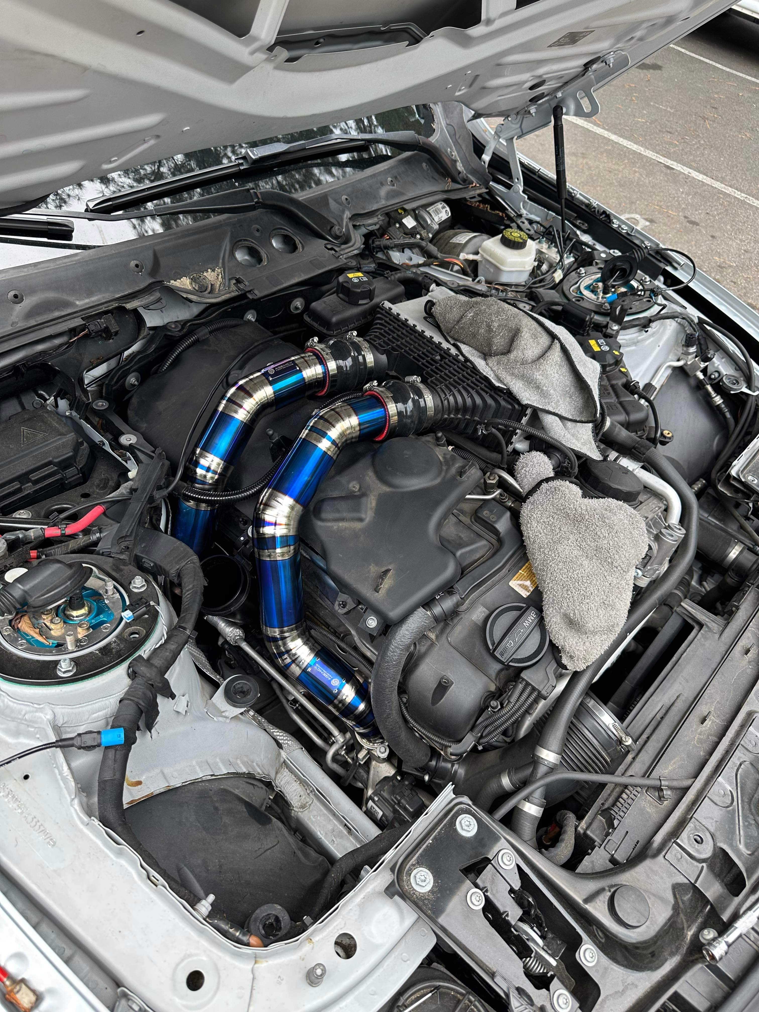 BMW S55 Titanium Charge pipes & J Pipe - F80 M3 / F82/83 M4 / F87 M2