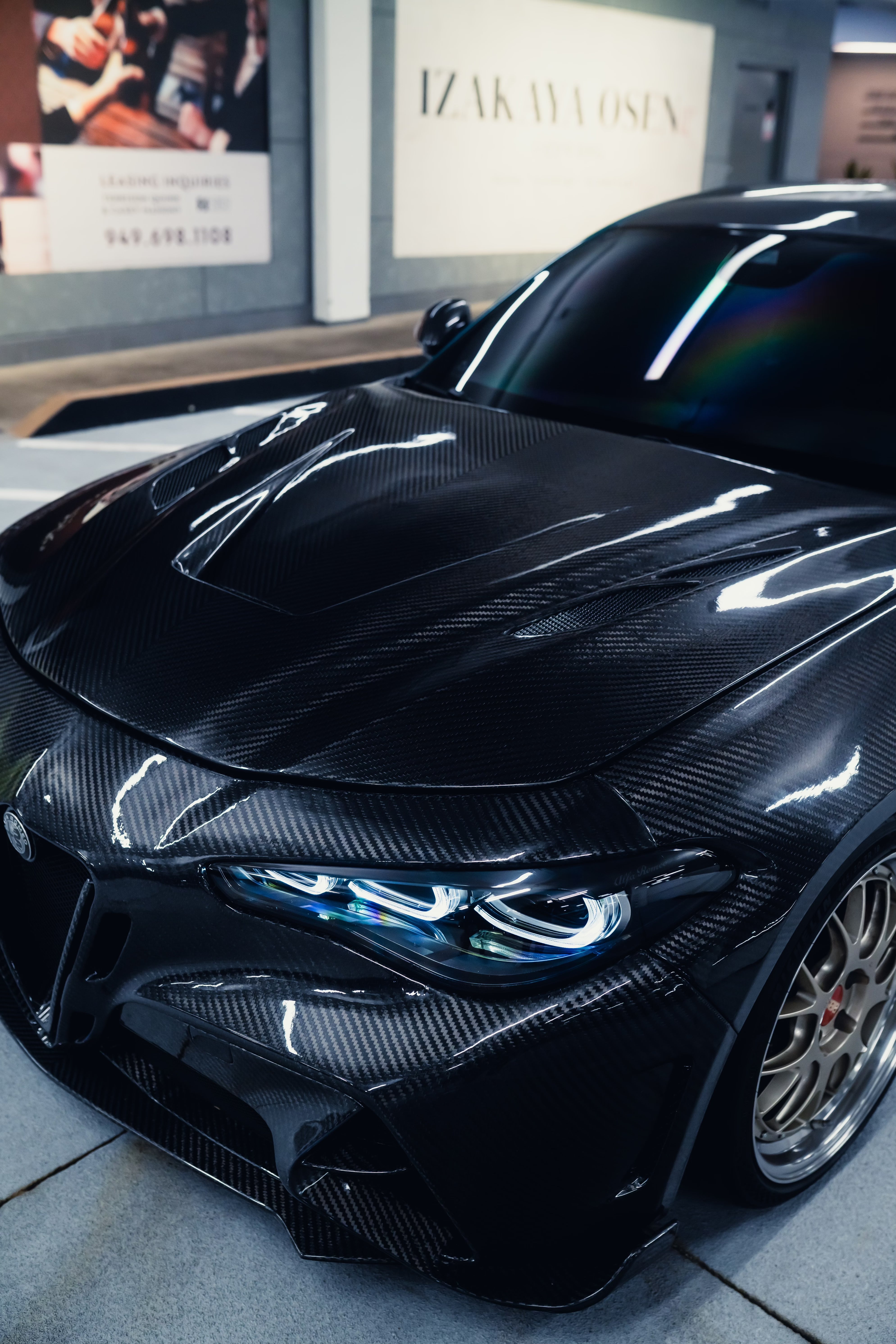 Alfa Romeo Giulia GTAm Carbon Fiber Full Bodykit Conversion