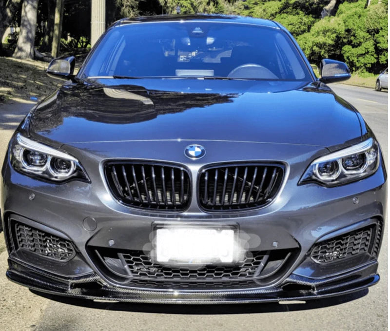 BMW 3D Style Carbon Fiber Front Lip - F22 2-Series
