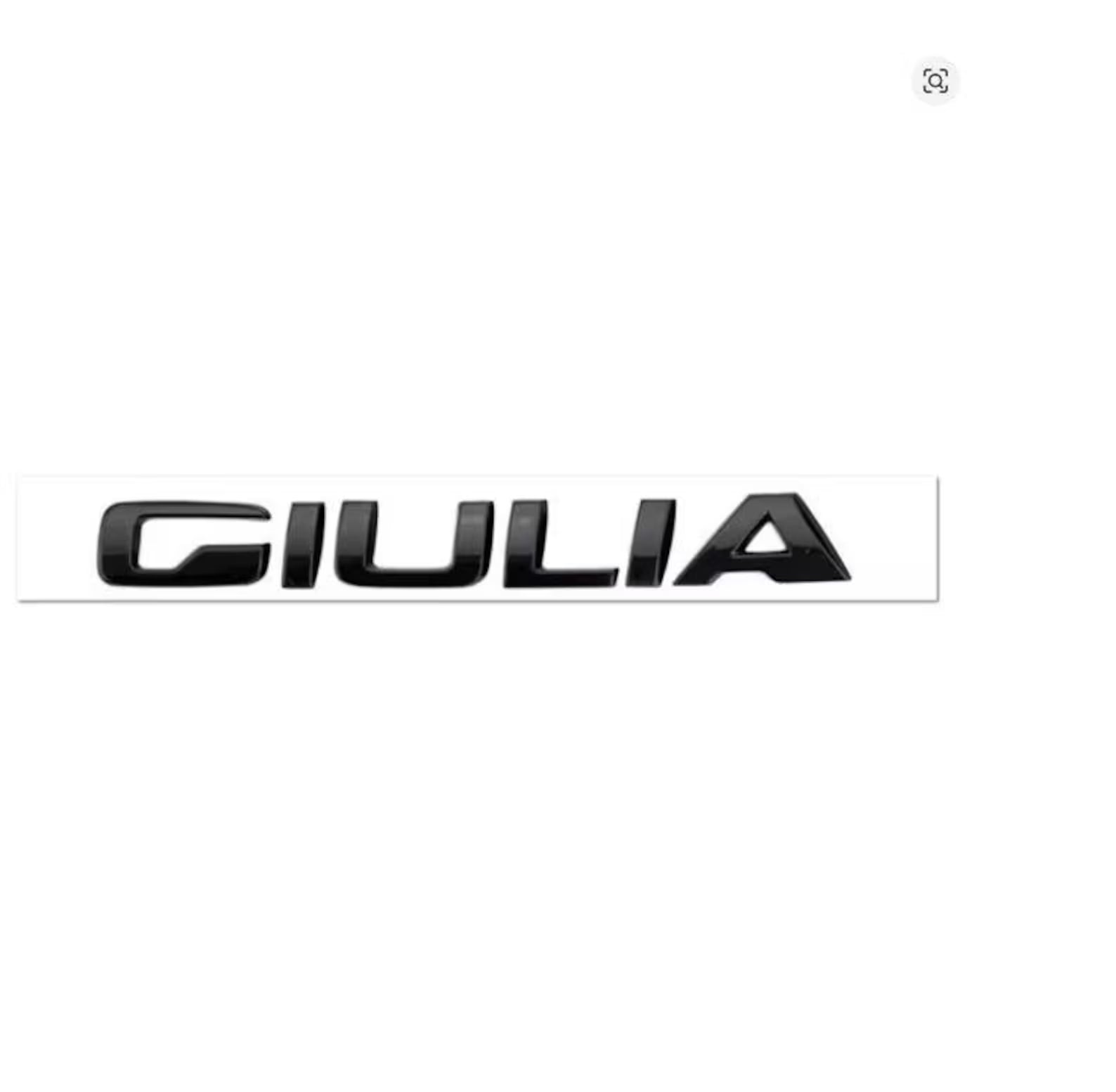 Alfa Romeo Giulia Gloss Black Emblem