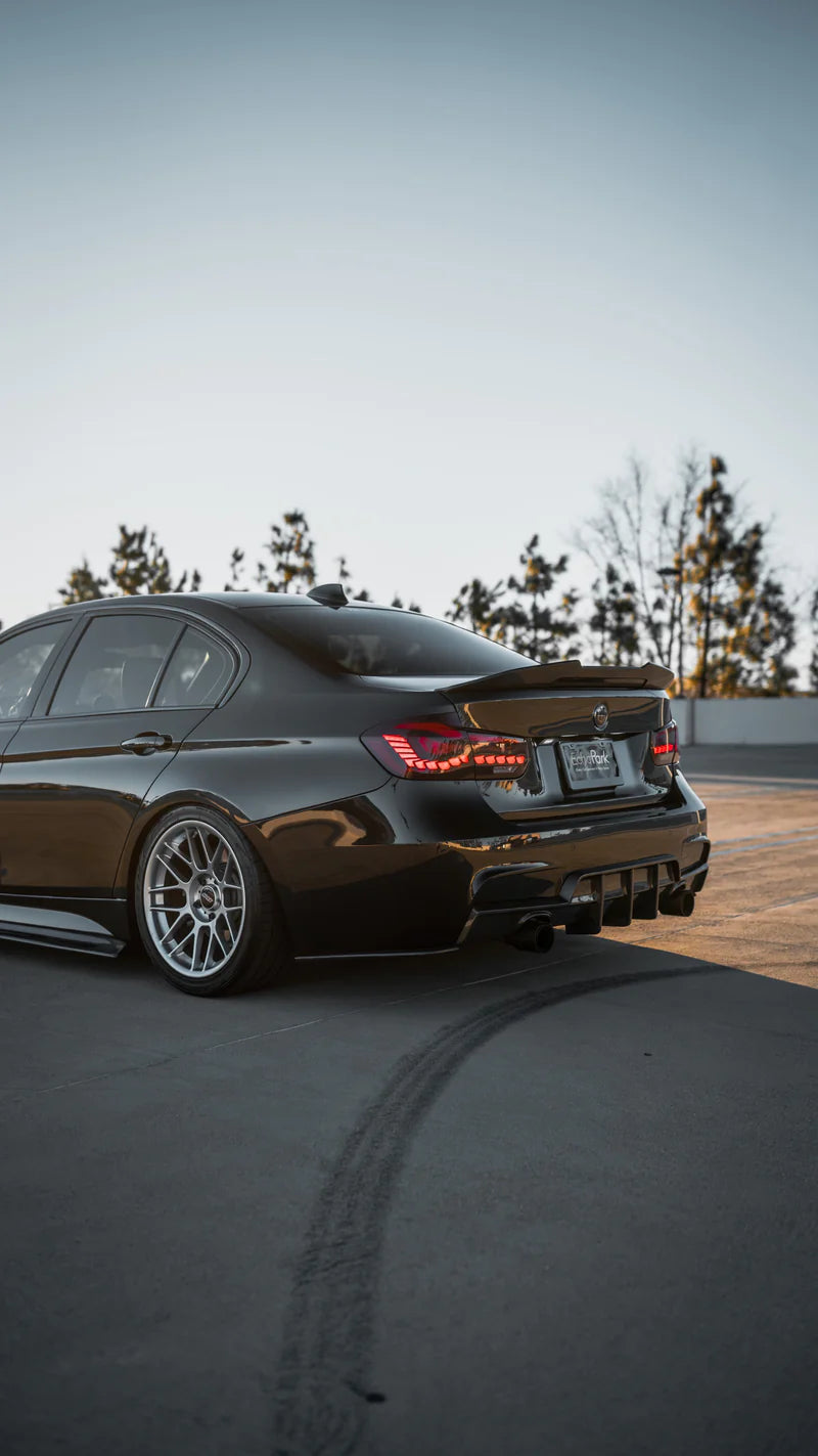 BMW AA Style V3 Carbon Fiber Diffuser - F30 3-Series