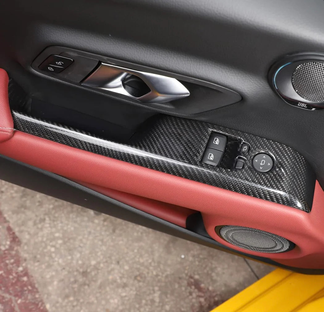 MK5 Supra Carbon Fiber Door Control Panel Cover - A90/91