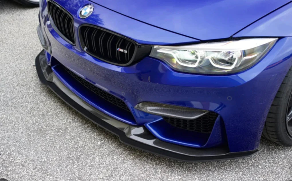 BMW V2 Style Carbon Fiber Front Upper Fangs - F80 M3 / F82/83 M4