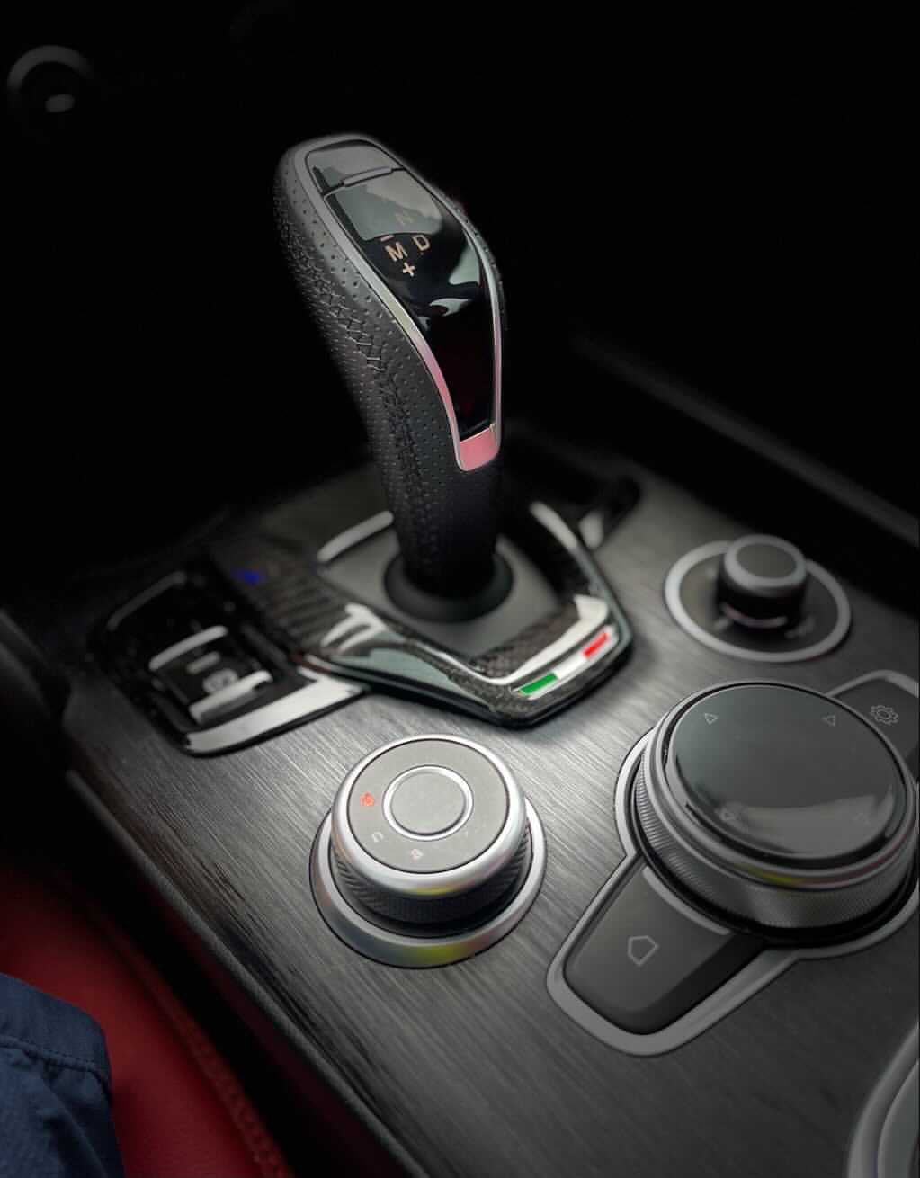 Alfa Romeo Giulia & Stelvio 2020+ Carbon Fiber Shift Boot Trim