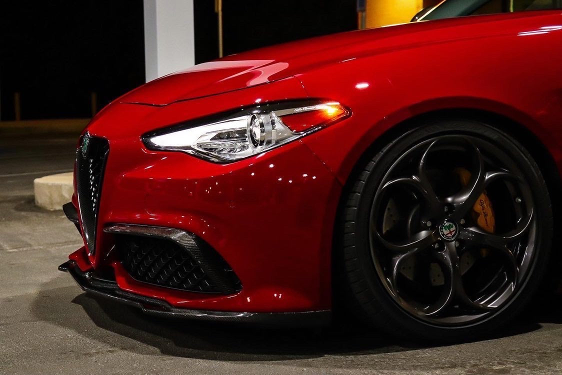 Alfa Romeo Giulia V1 Sport Model Carbon Fiber Front Lip