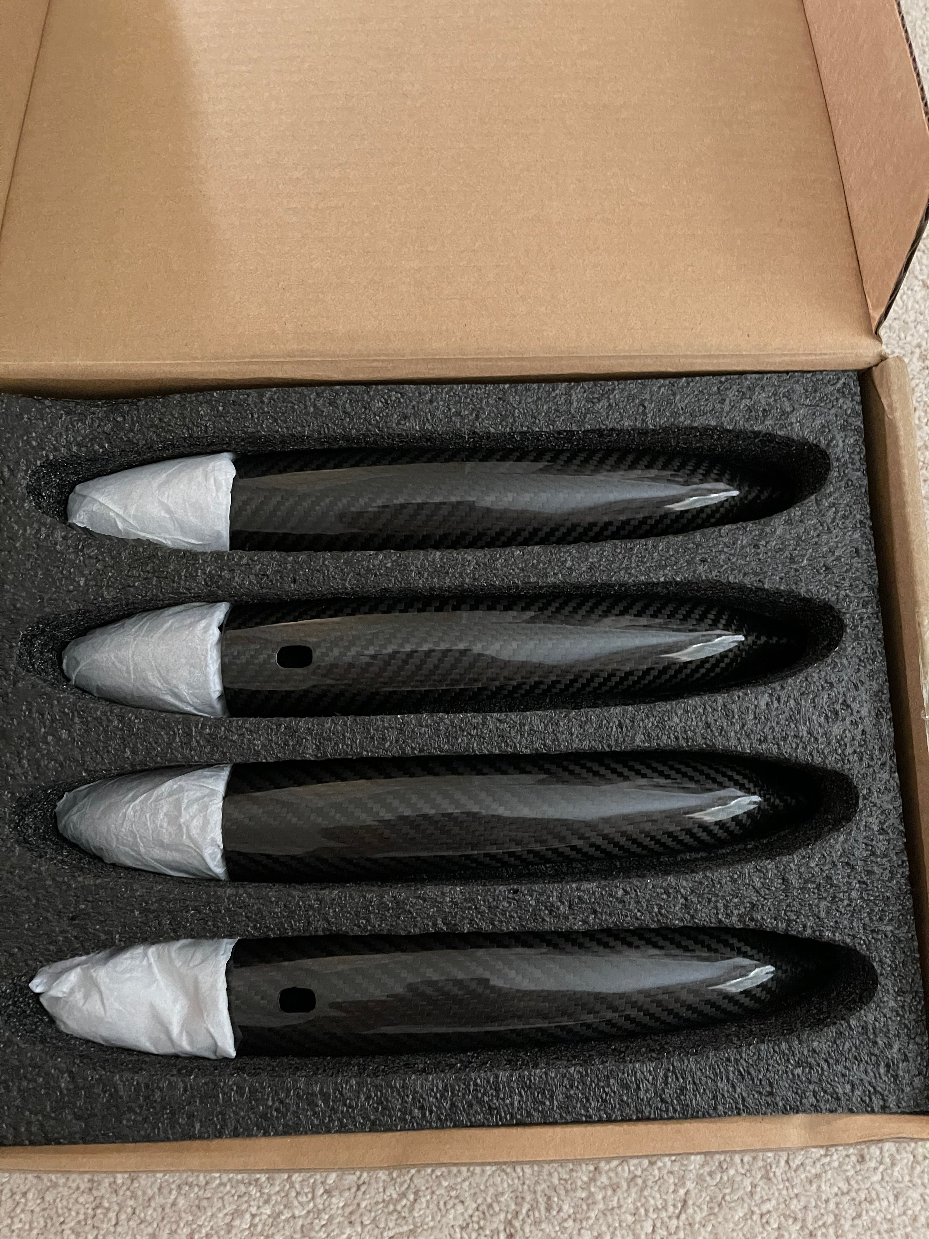 Alfa Romeo Giulia & Stelvio Carbon Fiber Door Handle Covers