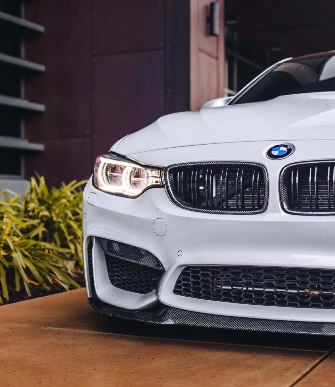 BMW V1 Style Carbon Fiber Upper Fangs - F80 M3 / F82/83 M4