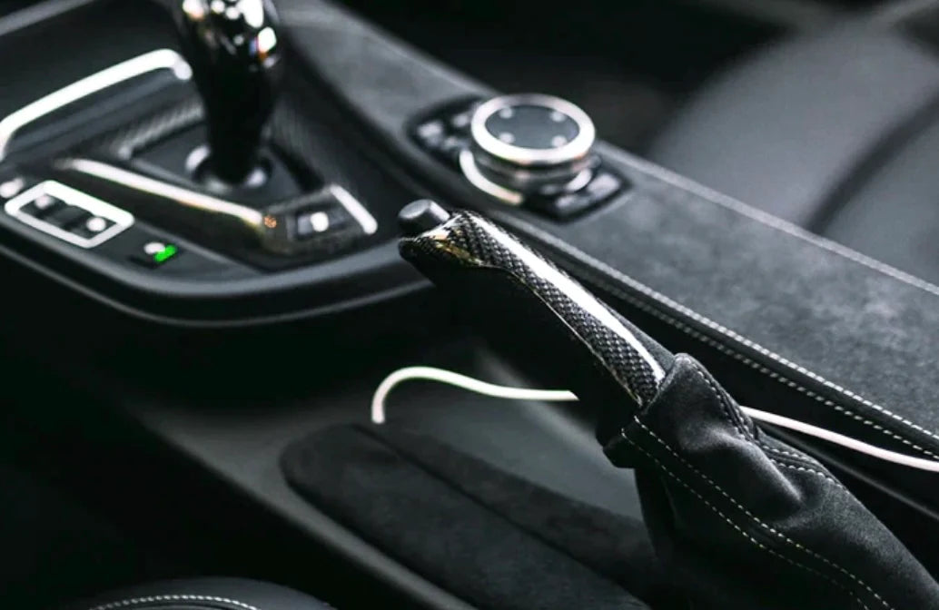 BMW Carbon Fiber & Alcantara E-brake Handle - F & E Series
