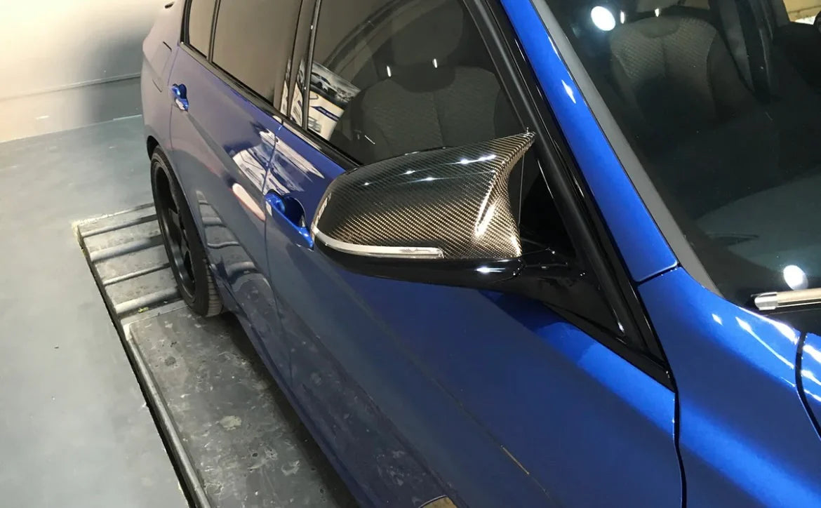 BMW M Style Carbon Fiber Mirror Replacements - F30 3-Series / F32/36 4-Series / F22 2-Series