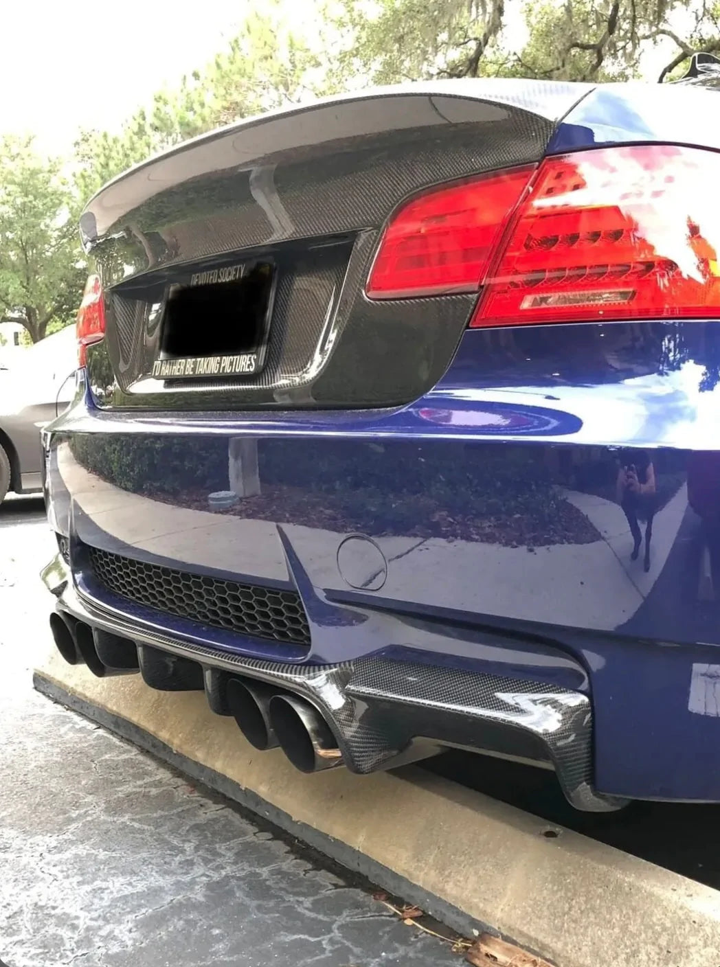BMW V Style Carbon Fiber Diffuser - E92 M3