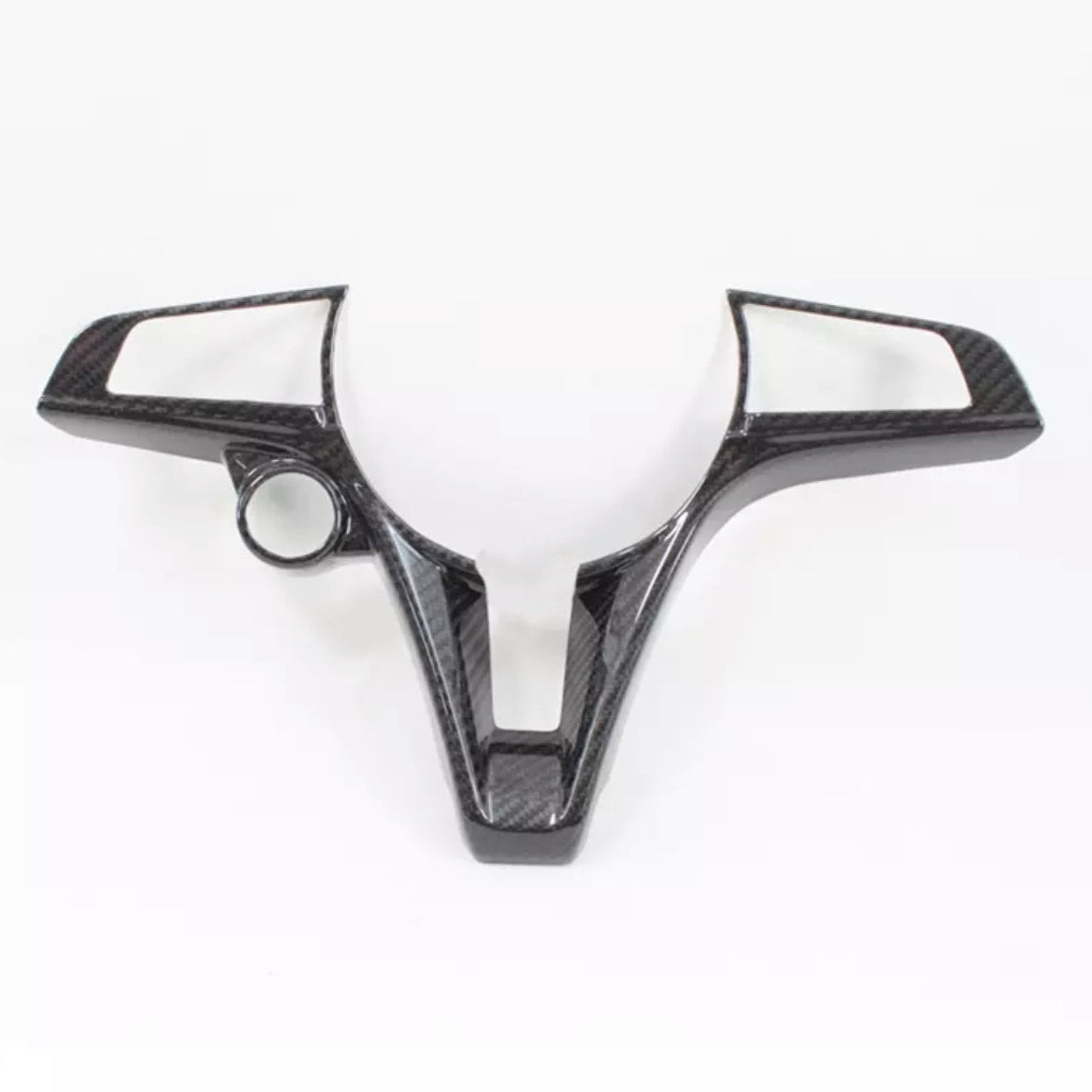 Alfa Romeo Giulia & Stelvio Carbon Fiber Center Steering Wheel Trim