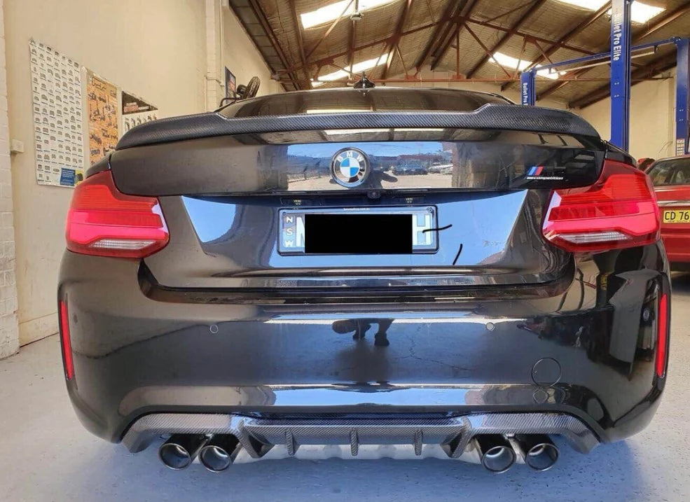 BMW M-Performance Style Carbon Fiber Diffuser - F87 M2