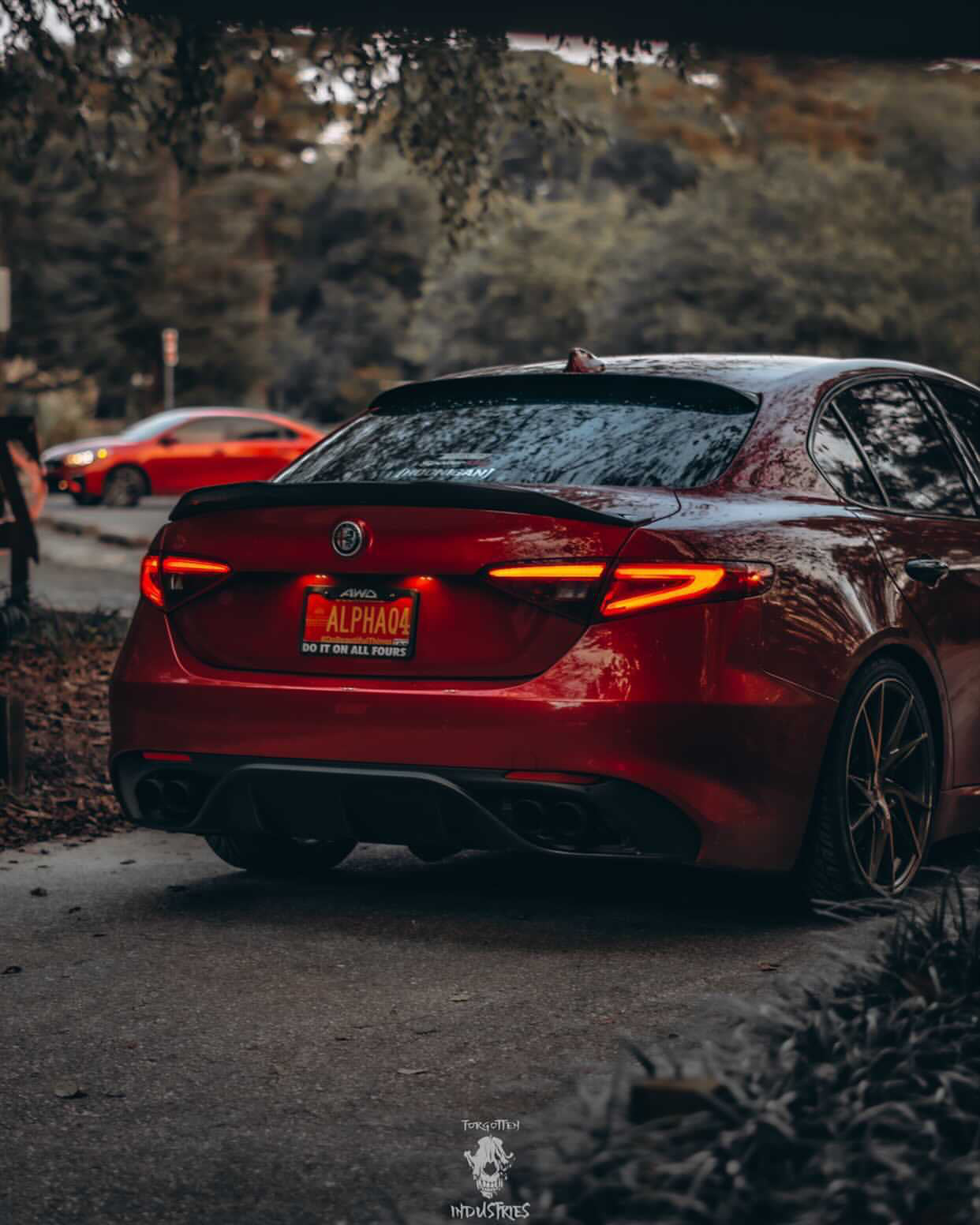 Alfa Romeo Giulia PSM V1 High Kick Style Carbon Fiber Spoiler