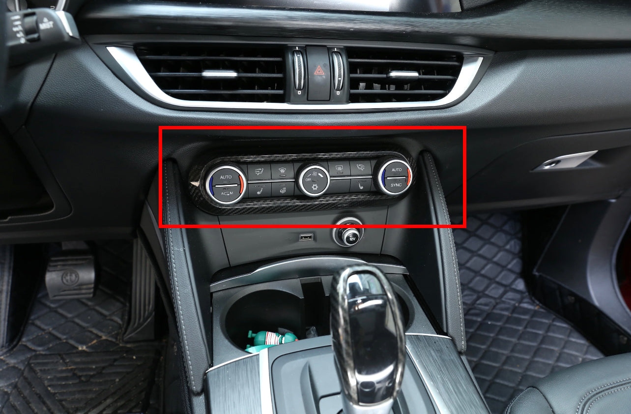 Alfa Romeo Giulia & Stelvio (2017-2019) Carbon Fiber Air Conditioner Frame