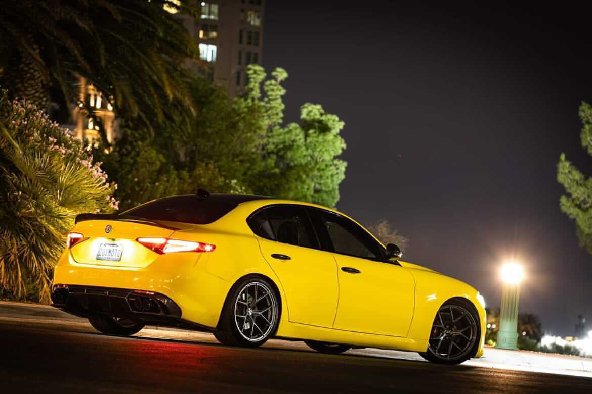 Alfa Romeo Giulia PSM V1 High Kick Style Carbon Fiber Spoiler
