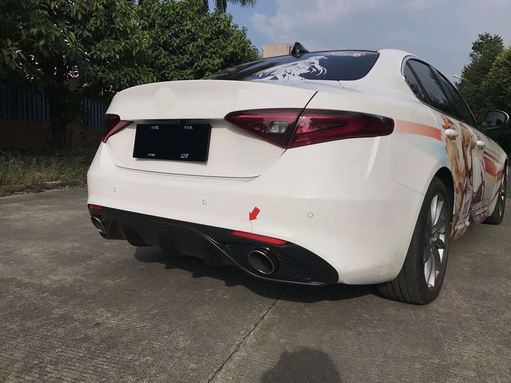 Alfa Romeo Giulia Sport Style Diffuser for Base Model