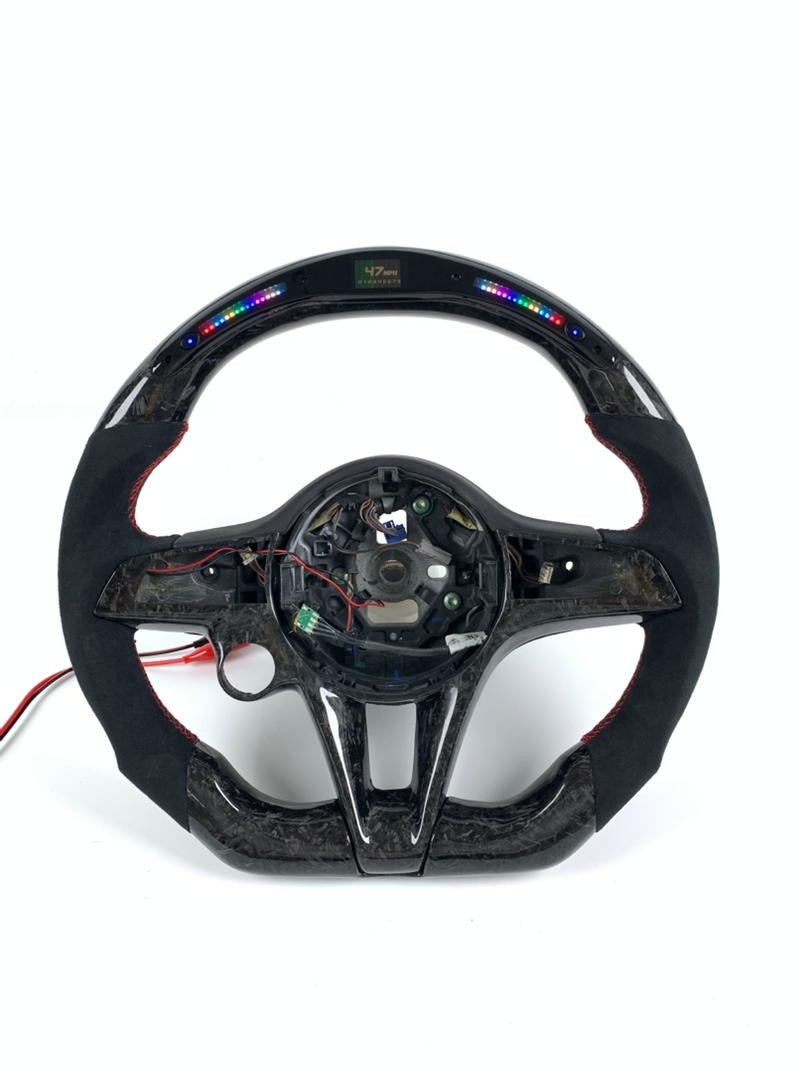 Alfa Romeo Giulia & Stelvio Custom Carbon Fiber Steering Wheel