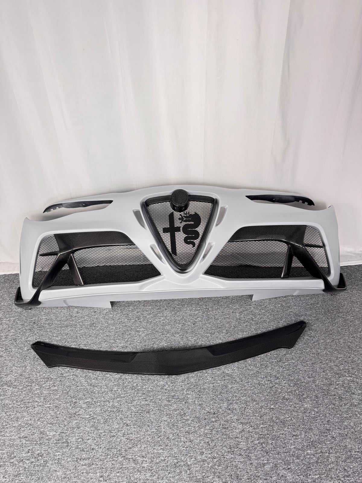 Alfa Romeo Giulia GTAm Style Front Bumper (Full Carbon / Half Carbon)
