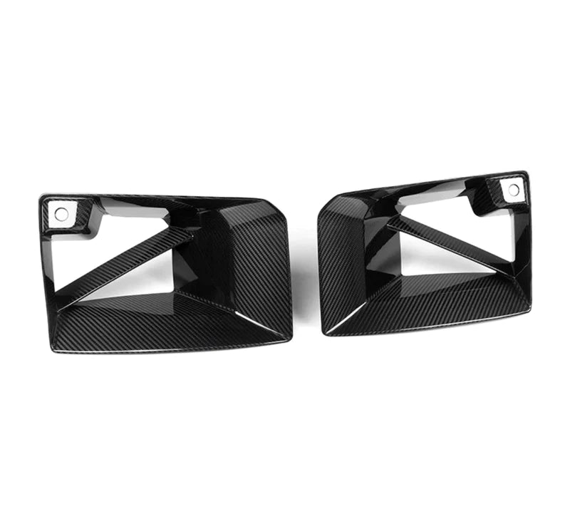 BMW V2 Dry Carbon Fiber Front Bumper Inlets - G87 M2