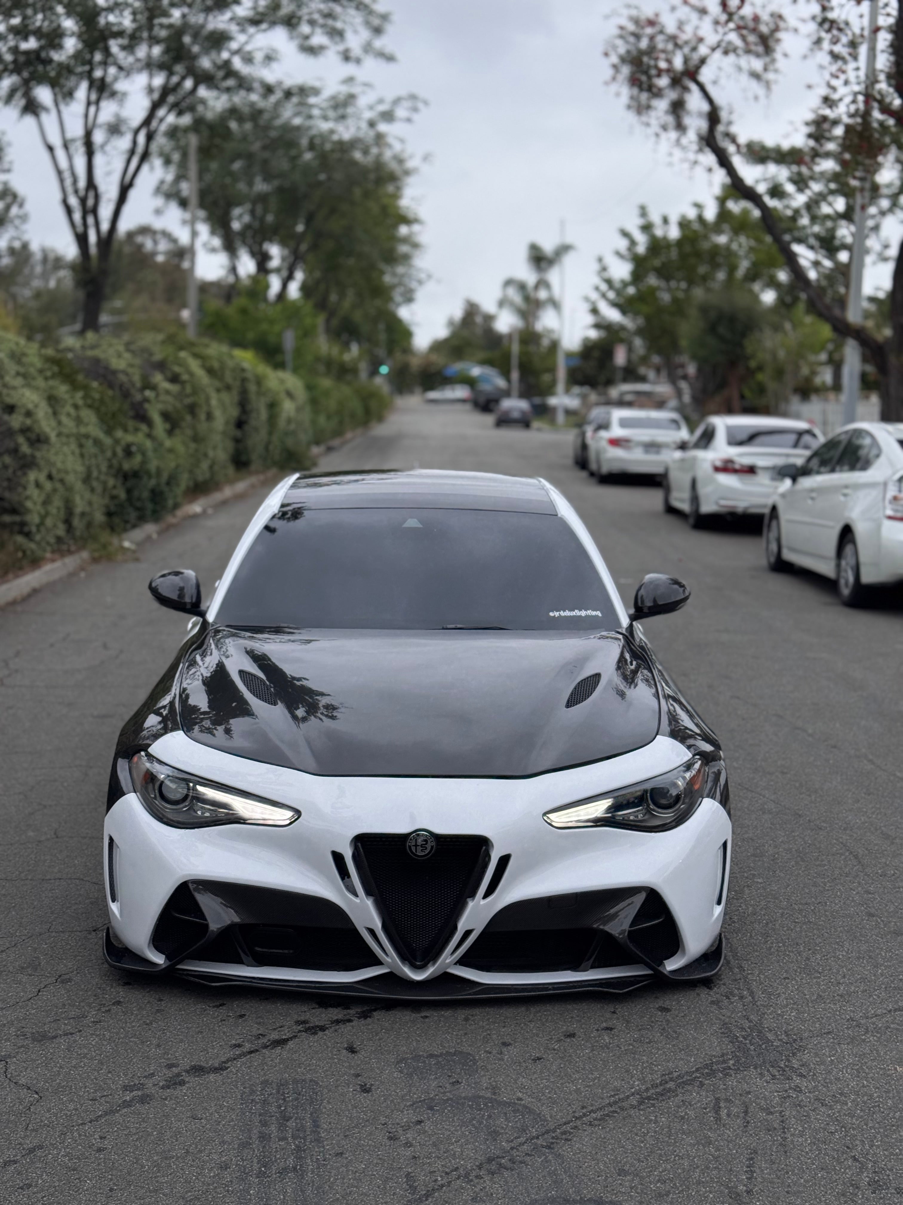 Alfa Romeo Giulia GTAm Style Front Bumper (Full Carbon / Half Carbon)