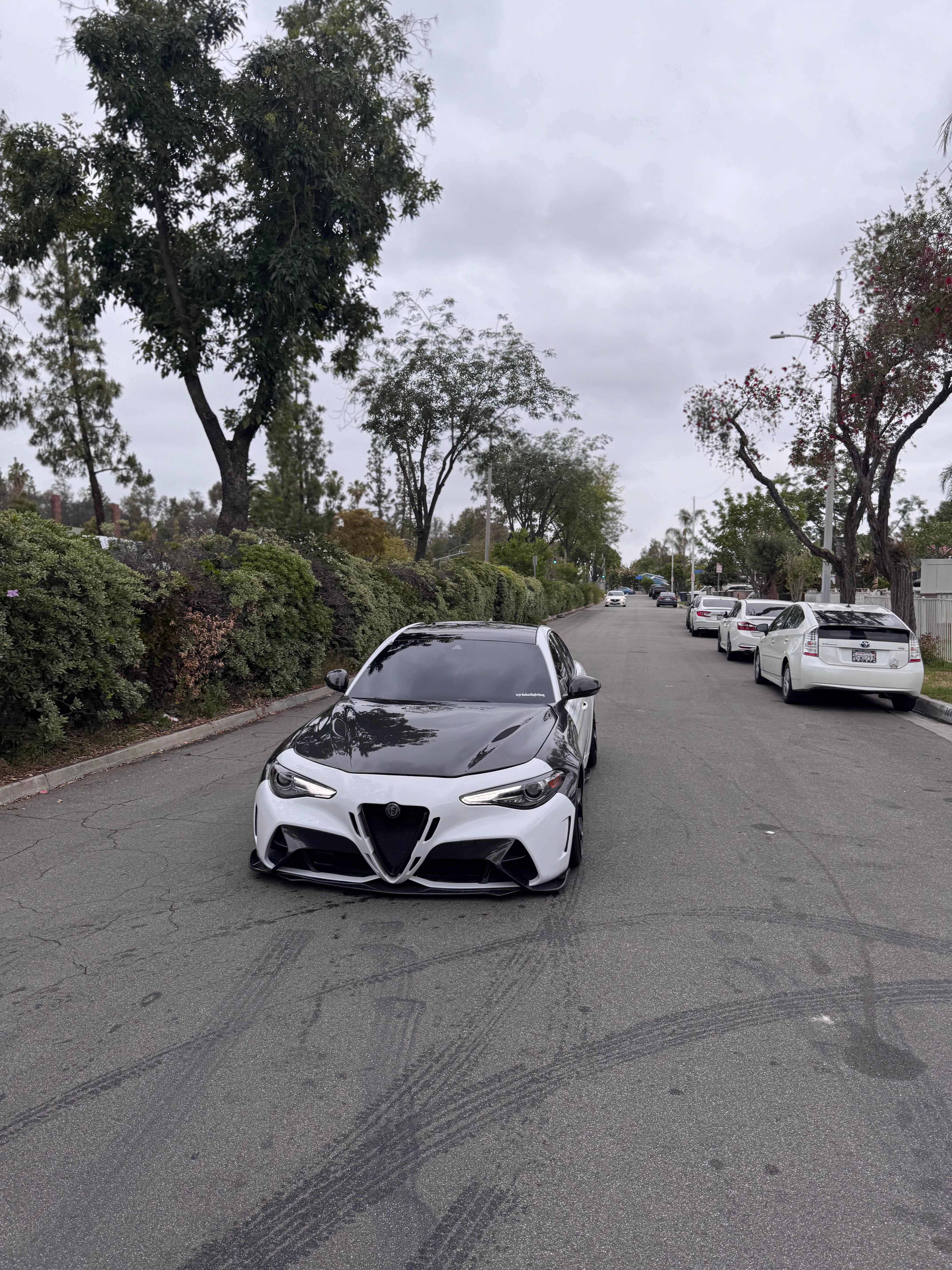 Alfa Romeo Giulia GTAm Style Front Bumper (Full Carbon / Half Carbon)