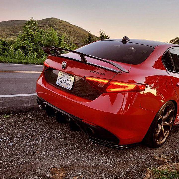 Alfa Romeo Giulia Aggressive Style Carbon Fiber Wing – Agency Autoworks