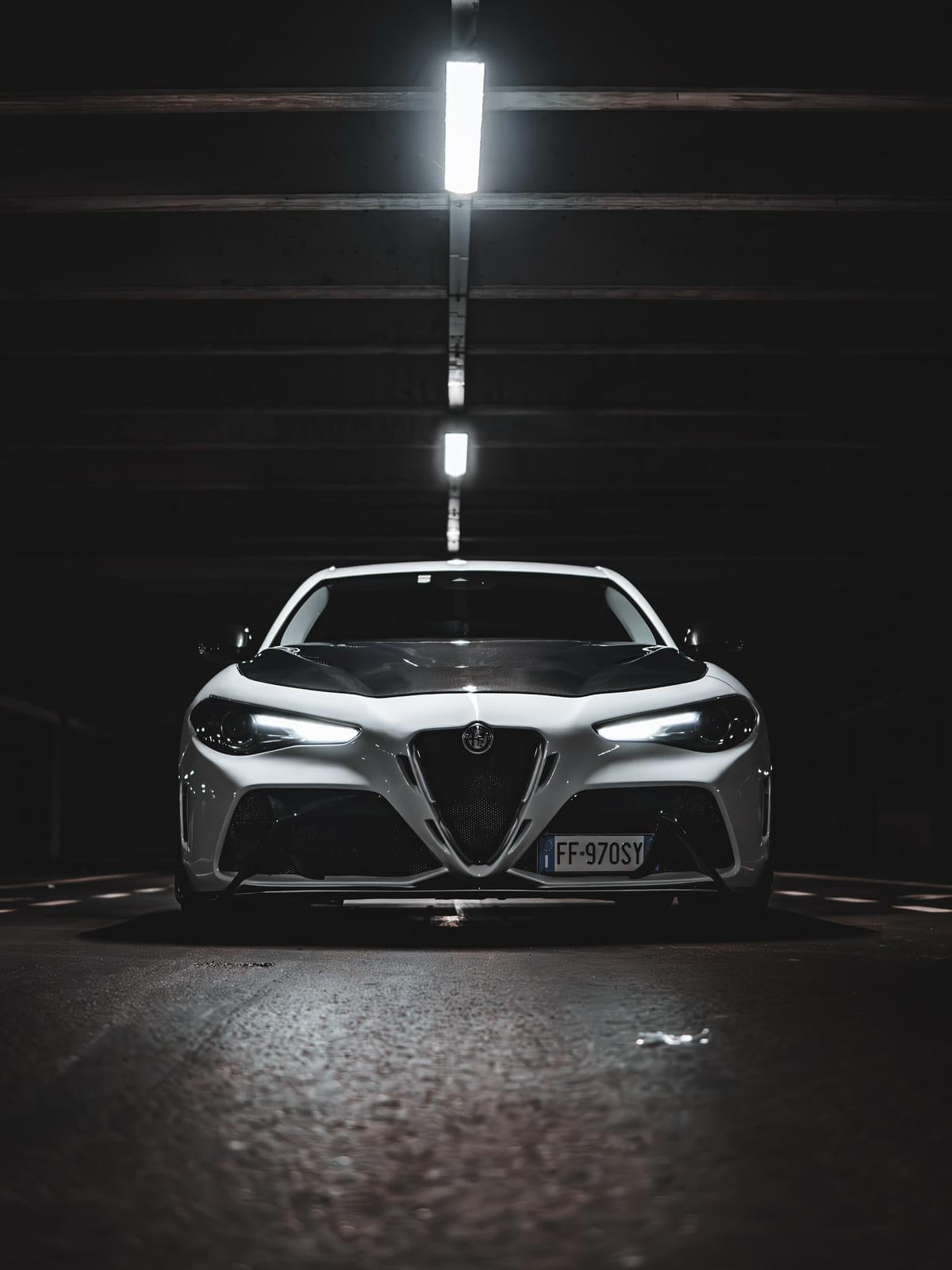 Alfa Romeo Giulia GTAm Style Front Bumper (Full Carbon / Half Carbon)