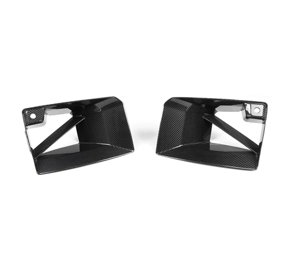 BMW V2 Dry Carbon Fiber Front Bumper Inlets - G87 M2