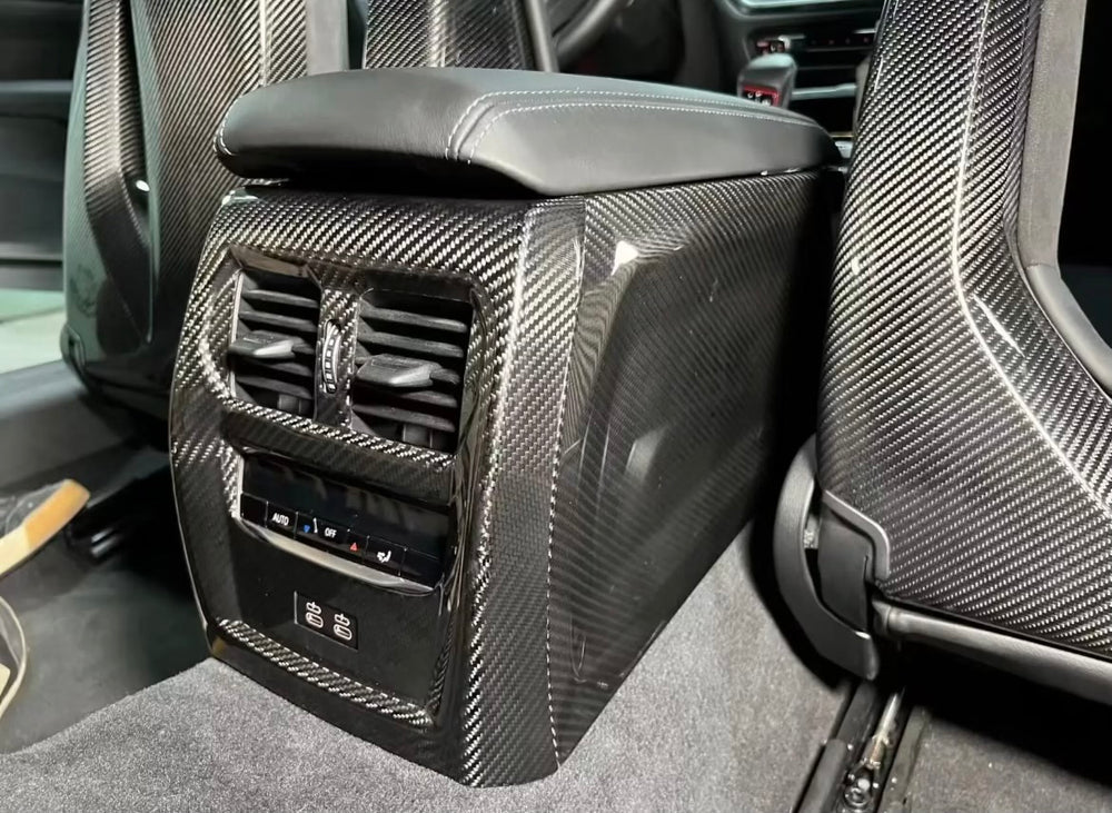 BMW Carbon Fiber Rear Console Trim - G80 M3 / G82/83 M4