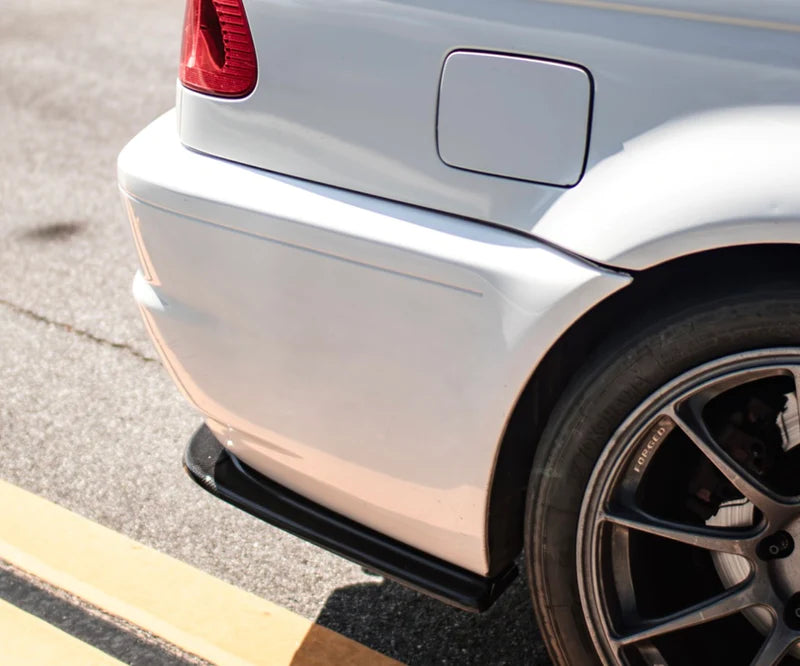 BMW MX Style Carbon Fiber Rear Bumper Extensions - E46 M3