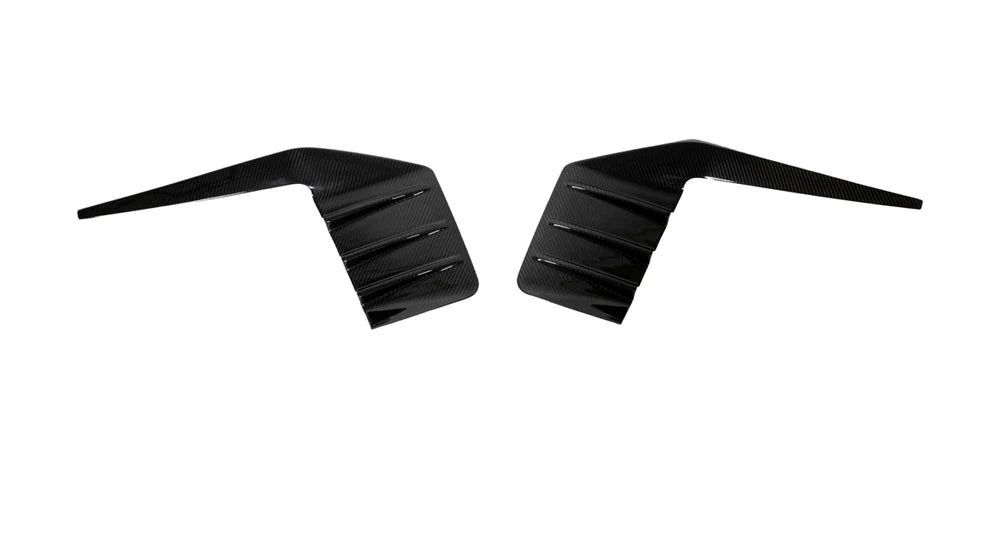 BMW MP Style Carbon Fiber Rear Bumper Fins - G87 M2