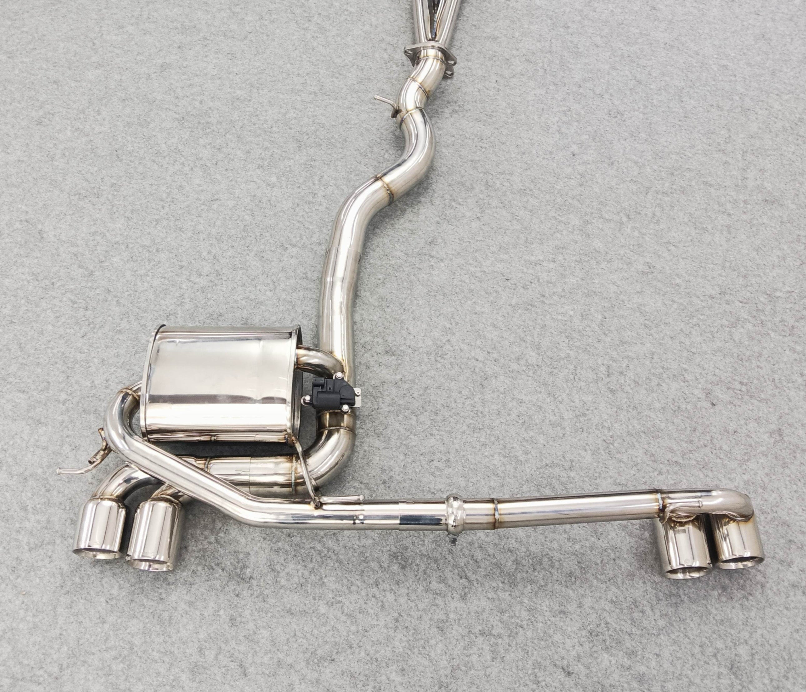 BMW Agency Performance Stainless Steel Valved Quad Tip Exhaust - E82 135i