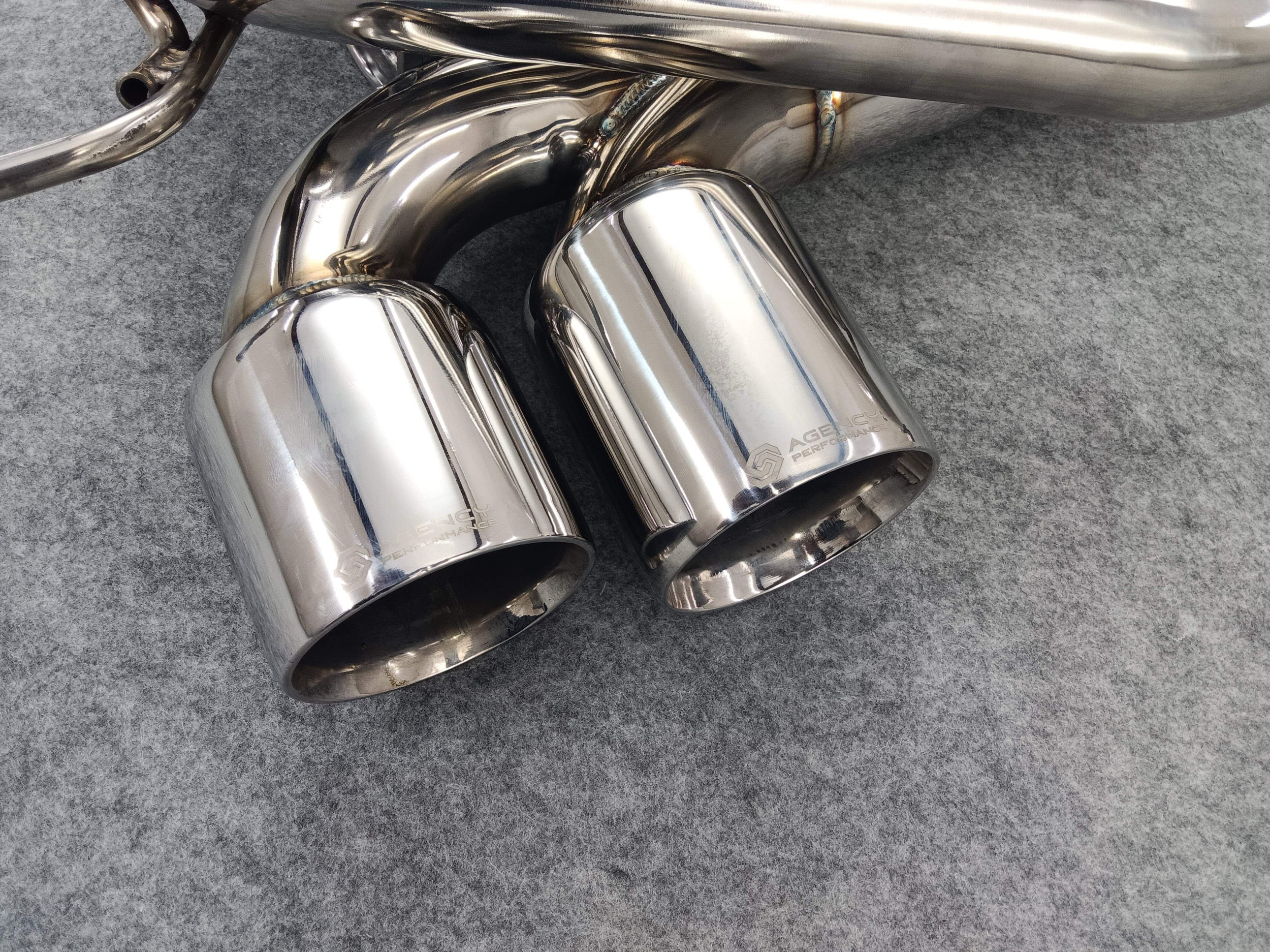 BMW Agency Performance Stainless Steel Valved Quad Tip Exhaust - E82 135i