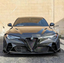 Load image into Gallery viewer, Alfa Romeo Giulia GTAm Style Front Bumper (Full Carbon / Half Carbon)
