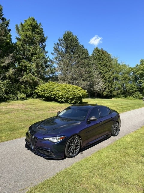Alfa Romeo Giulia Aggressive Style Carbon Fiber Side skirts