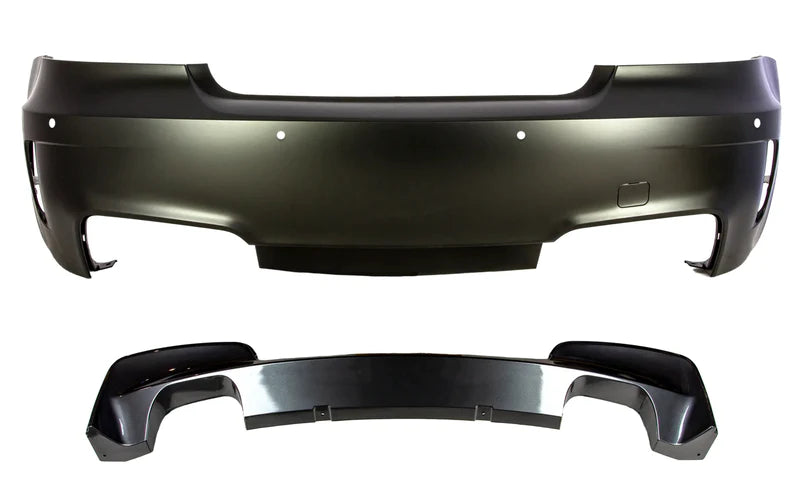 BMW 1M Style Rear Bumper W/ Diffuser - E82 1-Series