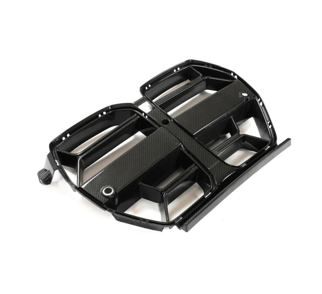 BMW CSL Style Carbon Fiber Front Grill - G80 M3 / G82/83 M4