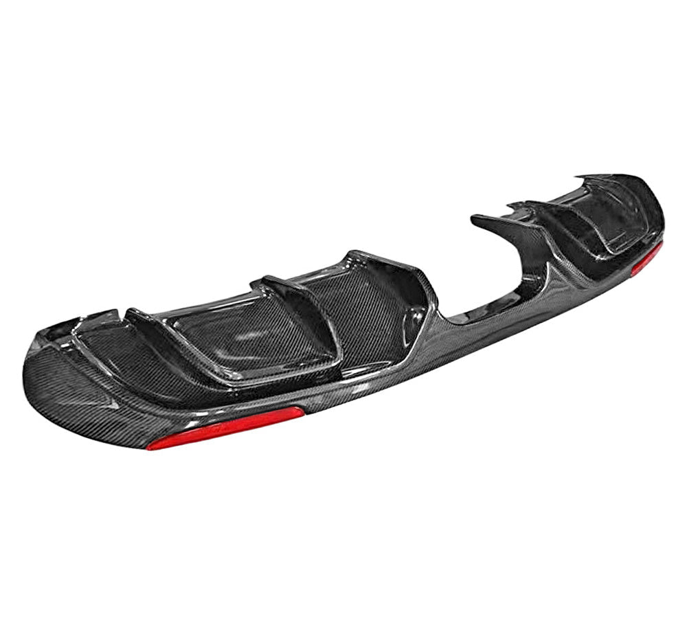 Alfa Romeo Giulia Center Exit Base Model Carbon Fiber Diffuser